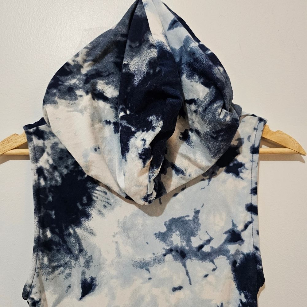 No Boundaries - Dress Hoodie Sleeveless Front Pocket - Size Juniors S - Blue - Picture 9 of 9